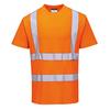 Portwest High Visibility Cotton Comfort T-Shirt Short Sleeve Orange Medium S170ORRM