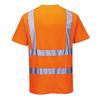 Portwest High Visibility Cotton Comfort T-Shirt Short Sleeve Orange Medium S170ORRM