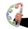 Flashing LED Light Up Tambourine Plastic Large STAM