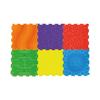 Massage Puzzle Textured Floor Tiles Indoor/Outdoor Use Assorted Bright Colours (Pack of 6) TEXMP6-BR
