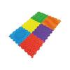 Massage Puzzle Textured Floor Tiles Indoor/Outdoor Use Assorted Bright Colours (Pack of 6) TEXMP6-BR