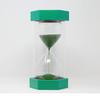 Sand Timer with Matching Coloured Sand 1 Minute Green/Clear 75x75x160mm ST1
