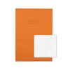 Rhino Exercise Book 80 Page A4 5mm Squares Orange Contract (Pack of 50) VEXV668-525-8