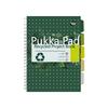 Pukka Pad Recycled Project Book A4 Green (Pack of 3) 6050-REC