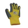 Children's Gloves TPE Palm Coating with Cub Paw Print Design 1 Pair Size 4 Yellow/Grey KDZGGY-4