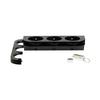 M System Black Triple Bracket 165x50x85mm (Pack of 2) SUPCJSI008A