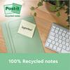 Post-It Recycled Notes 100 Sheets 76x76mm Canary Yellow (Pack of 6) 6541B