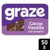 Graze Cocoa Vanilla Oat Boosts Flapjack Snack 50g (Pack of 9) C009513