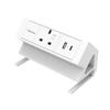 Fellowes Power Desk Type G UK/IE 1 Socket 1 USB-A + 1 USB-C Port White 100137171