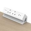 Fellowes Power Desk 2 Type G UK/IE 2 Sockets 1 USB-A + 1 USB-C Port White 100137181