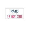 Trodat Printy 4850L2 Mini Dater Stamp Paid + 3.8mm Date 76373