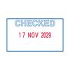 Trodat Printy 4750L Dater Stamp - Checked 141386