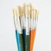 Hog Hair Round Short Paint Brushes Assorted (Pack of 30) FBASS