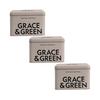 Grace and Green Durable Display Tin Stone (Pack of 3) GGTINCLAYCASE